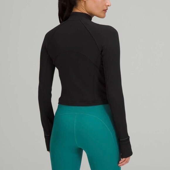 NWT Lululemon Its Rulu Run Cropped Half-Zip Size 8 in Black - Picture 2 of 2